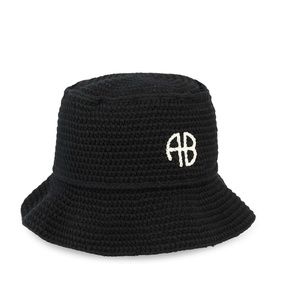 ANINE BING Darra Crochet Bucket Hat